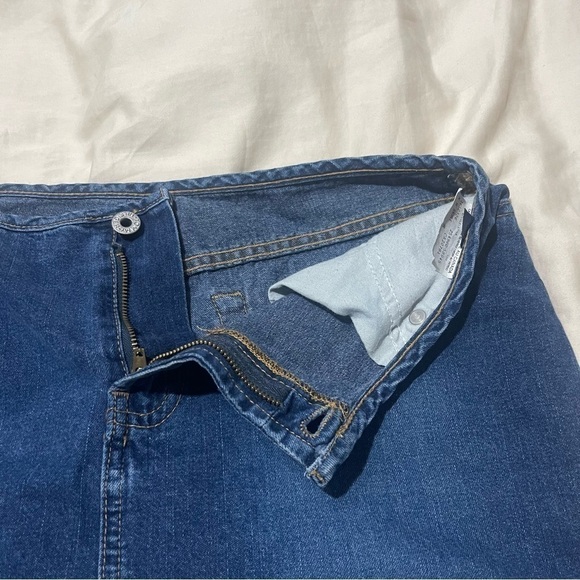 Tommy Hilfiger Vintage Costal Cowgirl Middle Slit Midi Jean Skirt Size 6 - Picture 7 of 8